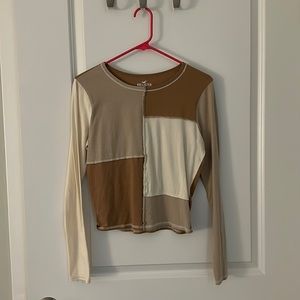 Nude colors crop top